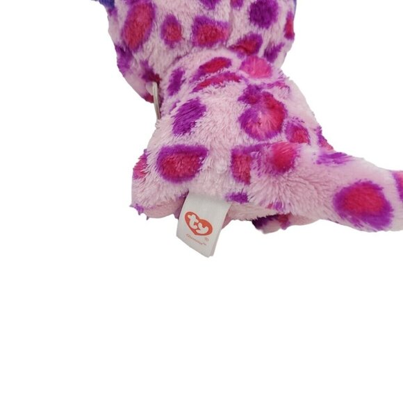 TY Beanie Boos 6” Glamour Pink Leopard Small Plush Stuffed Animal w/ Tags 2013 - Picture 6 of 7